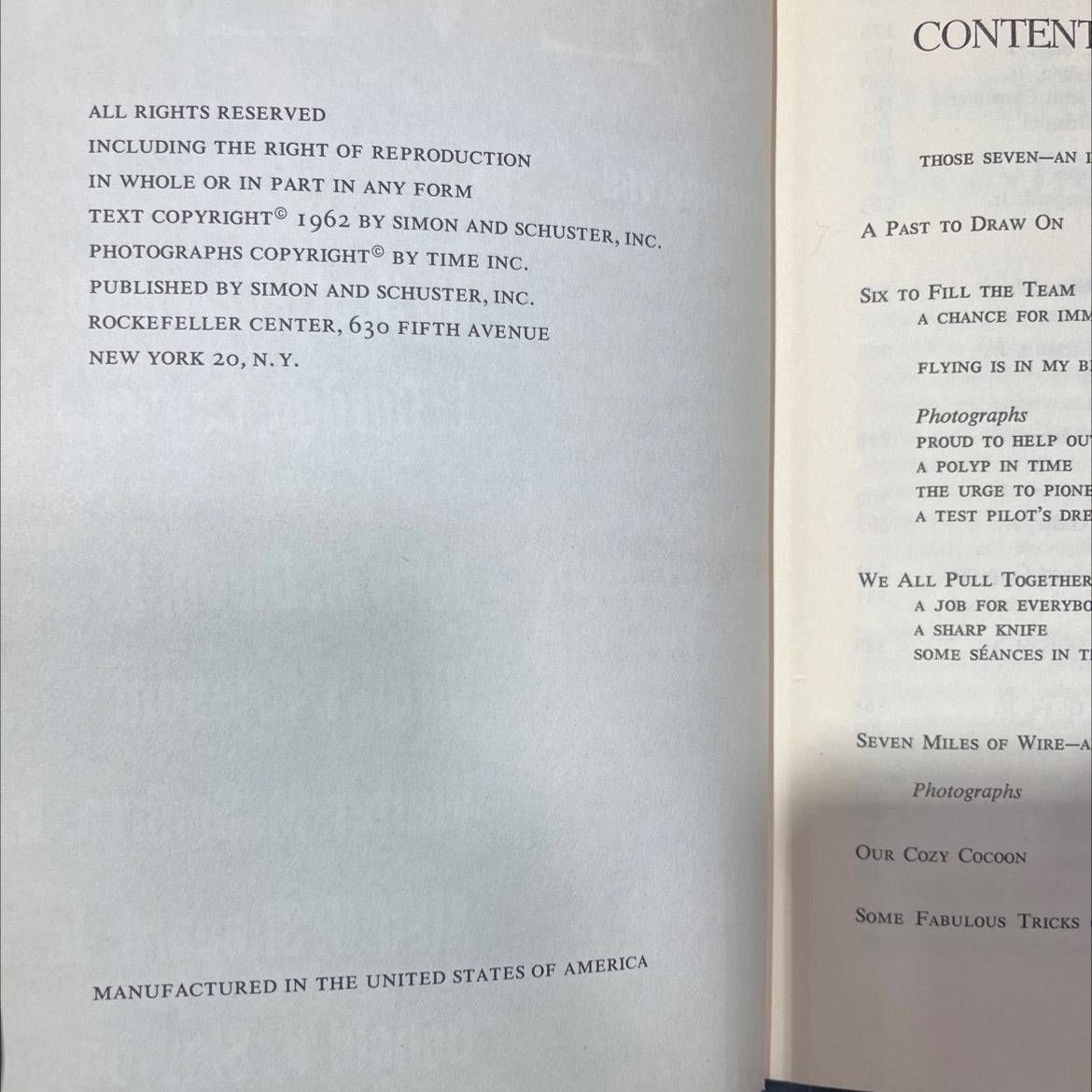 we seven book, by m. scott carpenter, l. gordon cooper, jr., john h. glenn, jr., virgil i. grissom, walter m. schirra, image 3