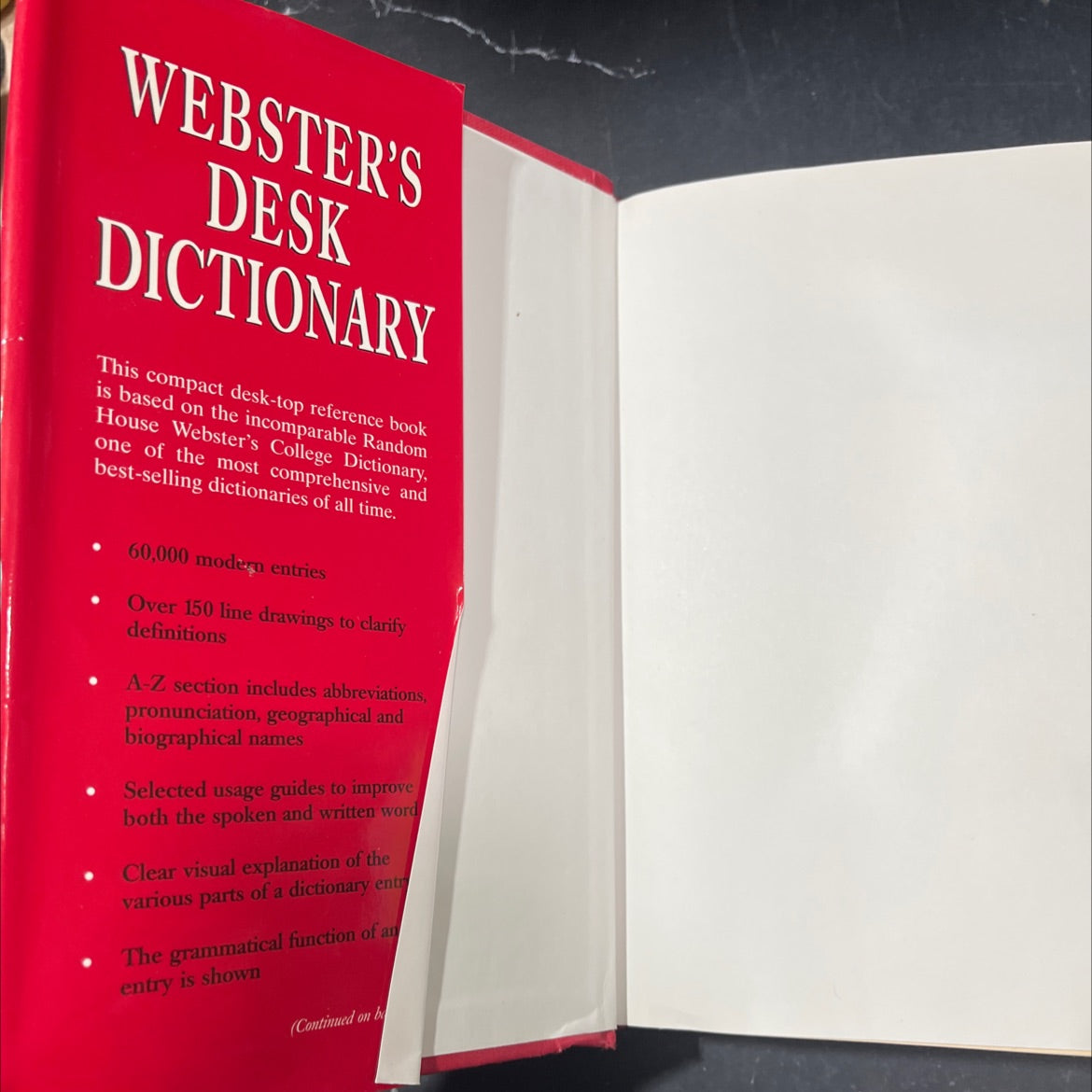 webster's desk dictionary book, by sol steinmetz, 1996 Hardcover image 4
