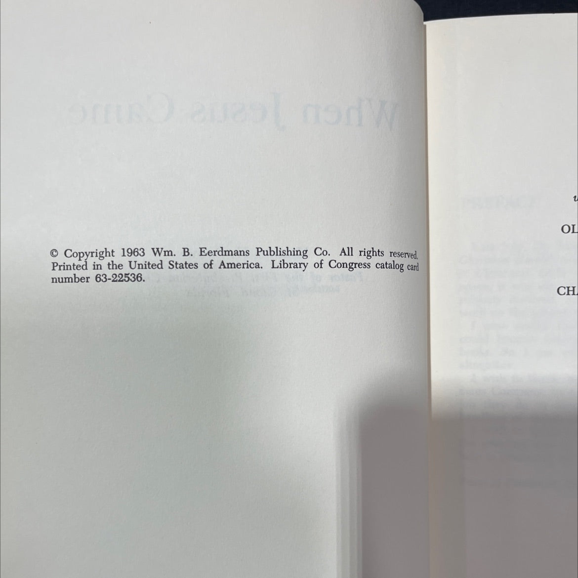 when jesus came christmas book, by handel h. brown, 1963 Hardcover image 3