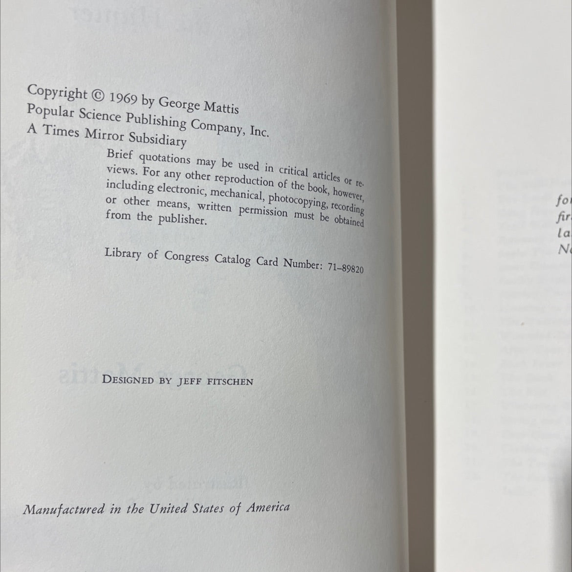 whitetail fundamentals and fine points for the hunter book, by george mattis, 1969 Hardcover image 3