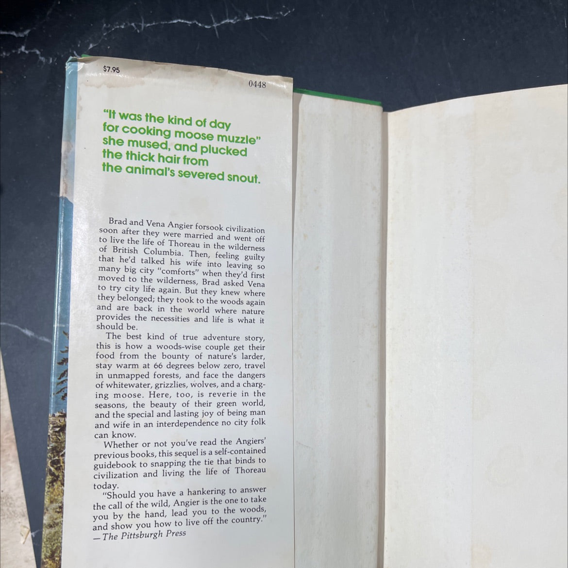 wilderness wife book, by Bradford and Vena Angier, 1976 Hardcover image 4