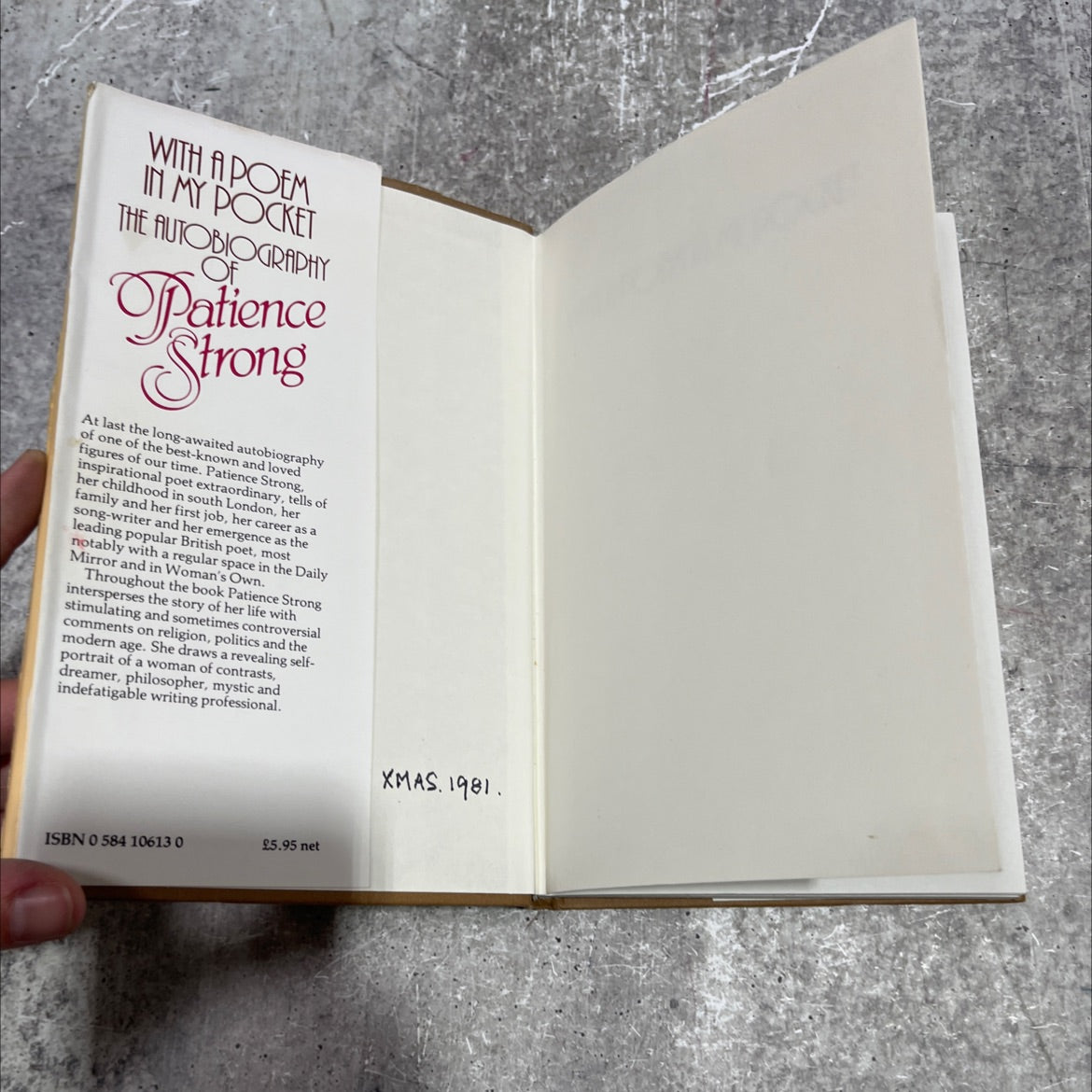 with a poem in my pocket book, by patience strong, 1981 Hardcover image 4