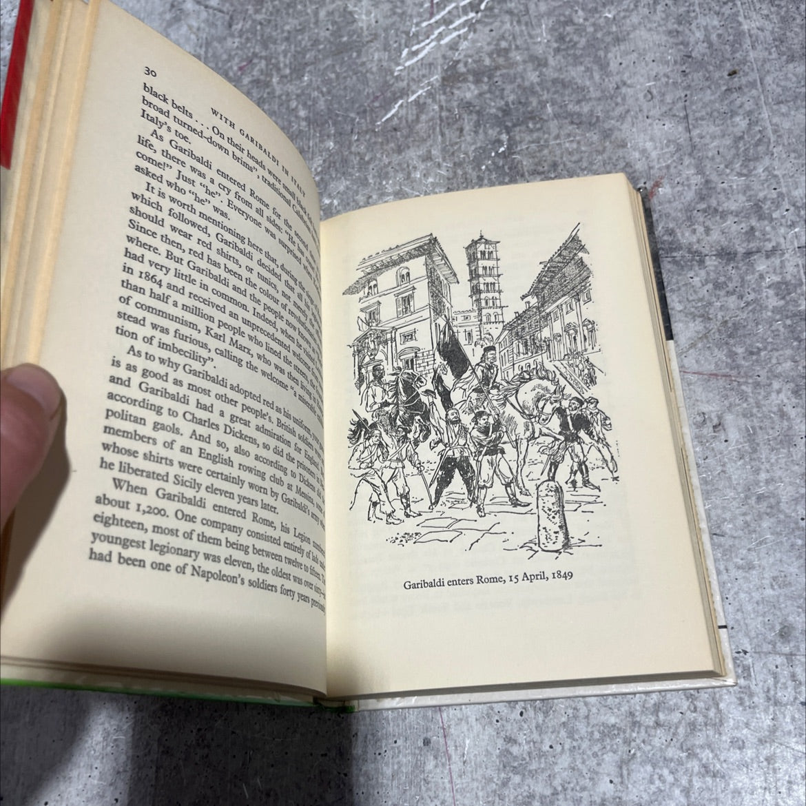 with garibaldi in italy book, by godfrey lias, 1963 Hardcover image 4