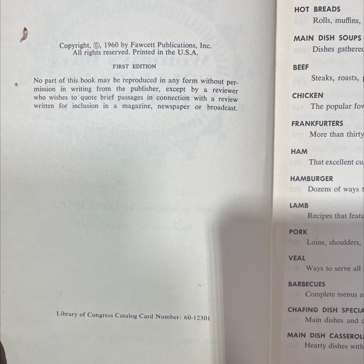 woman's day collector's cook book book, by james beard, 1960 Hardcover image 3