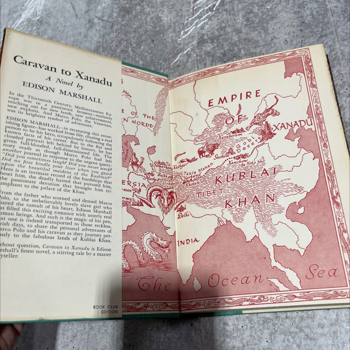 xot mavarad caravan tipis odt sin - το adgh a xanadu a novel of marco polo book, by edison marshall, 1953 Hardcover image 4