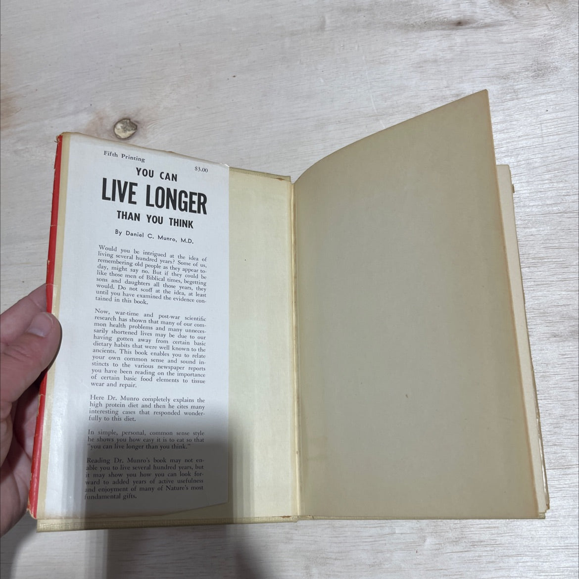 you can live longer than you think book, by daniel colin munro, m.d., 1951 Hardcover image 4