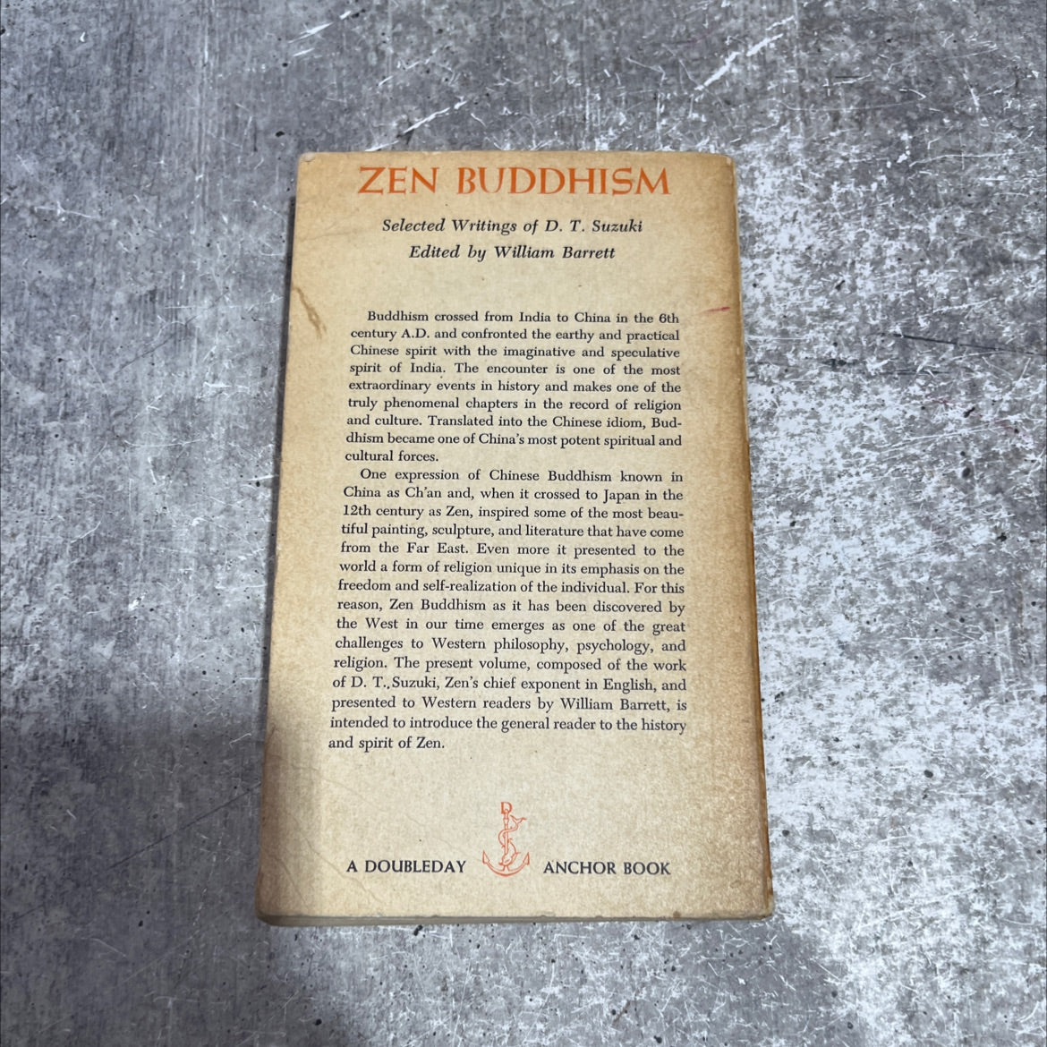 zen buddhism selected writings of d. t. suzuki book, by d. t. suzuki, 1956 Paperback image 4