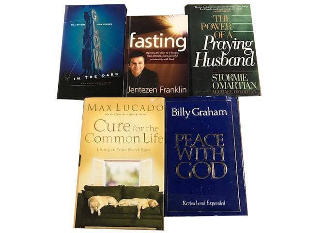 TheBookBundler Bulk Books 5 books / Premium Used Hardcover Bestselling Adult Christian