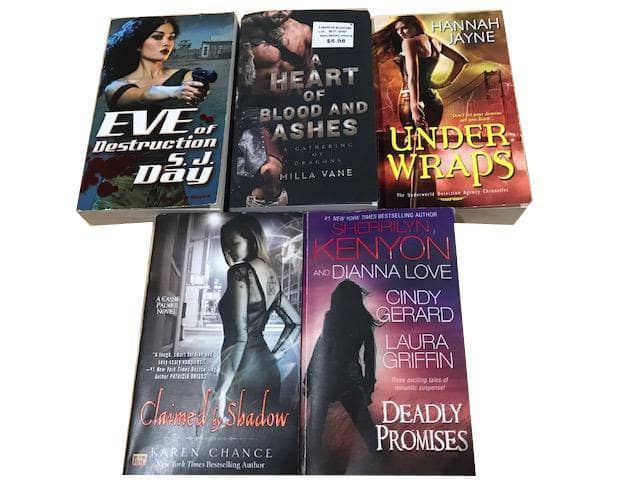TheBookBundler Bulk Books 5 books / Premium Used Supernatural Romance Books