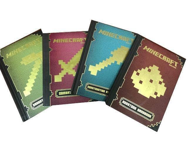 TheBookBundler Bulk Books Mincraft Essential Handbooks(4 books) / Premium Used Minecraft Official Handbooks - 4 book Set