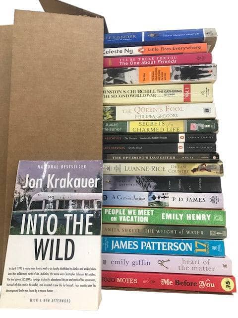 TheBookBundler Bulk Books Surprise Book Box(50 books) Bestseller Adult Paperback Surprise Book Box (50 books)