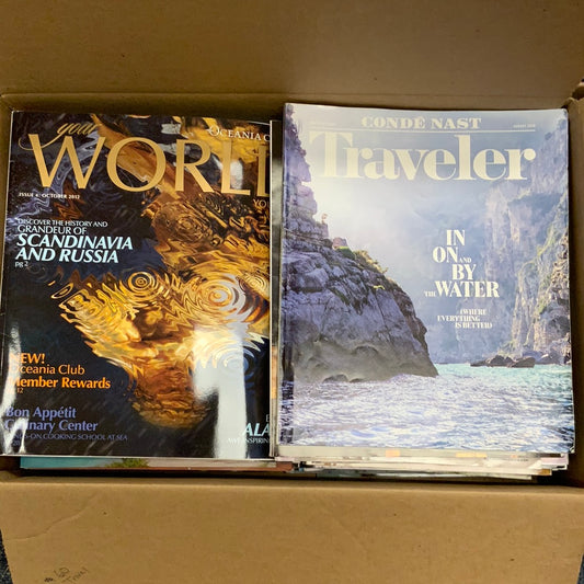 Magazines: Travel, 50 count- Book Bundle by Theme