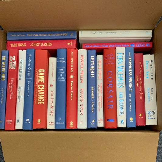 Modern Red, White, and Blue Mix: 1.5 Feet- Books by Color