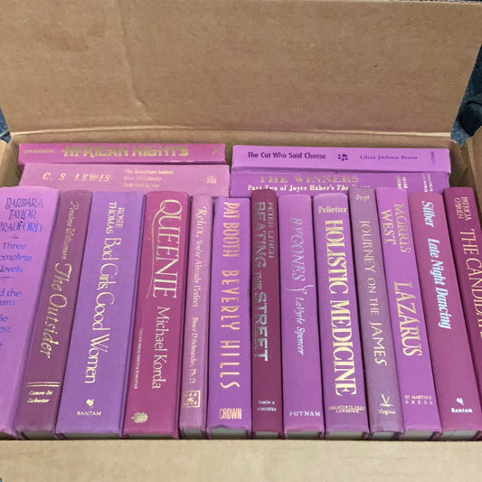 Modern Magenta: 17 Books, 1.5 Feet- Books by Color