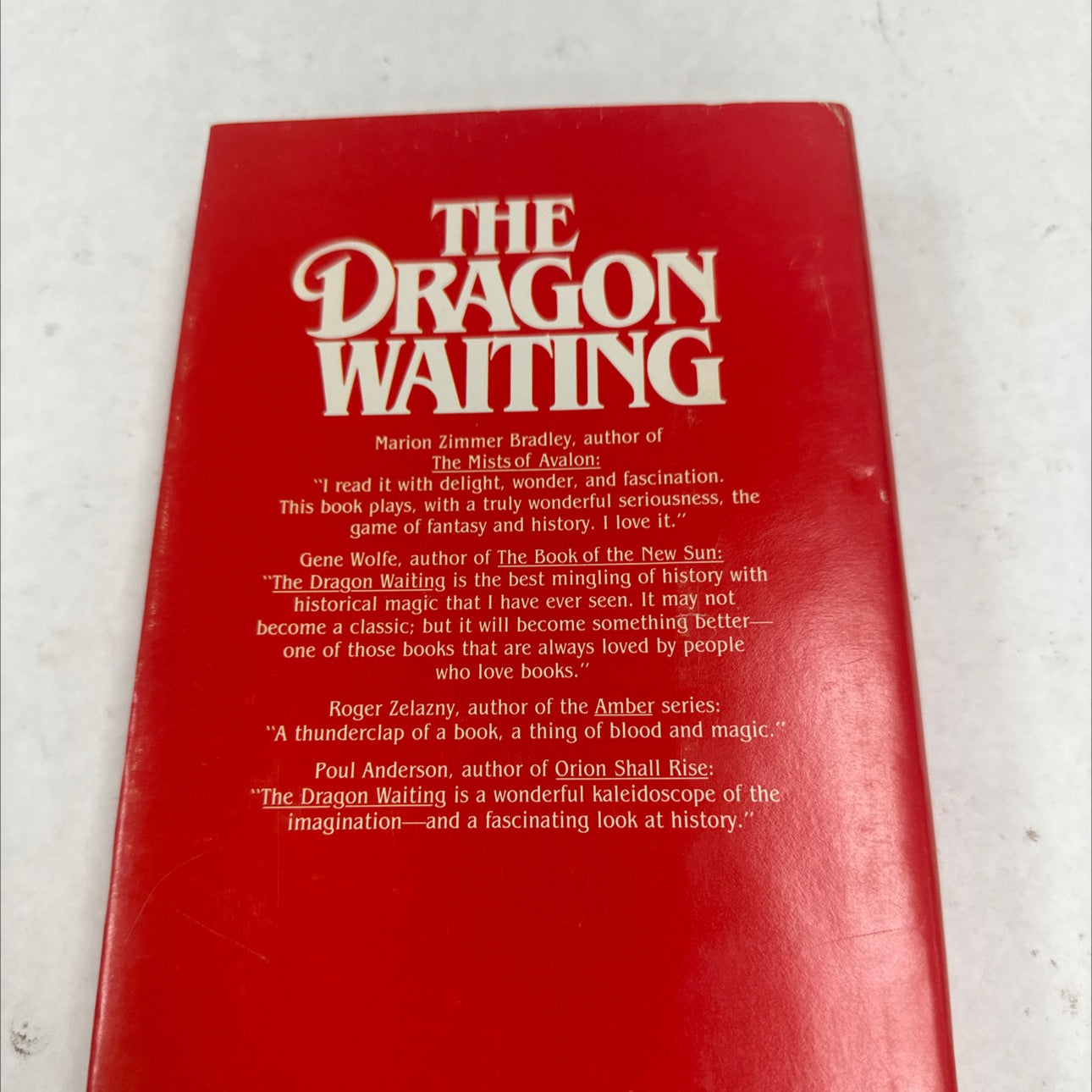 The dragon waiting - john m ford - vintage book  - 1 books