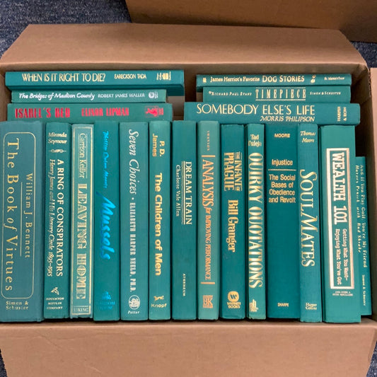 Modern Teal Green: 1.5 Feet- Books by Color