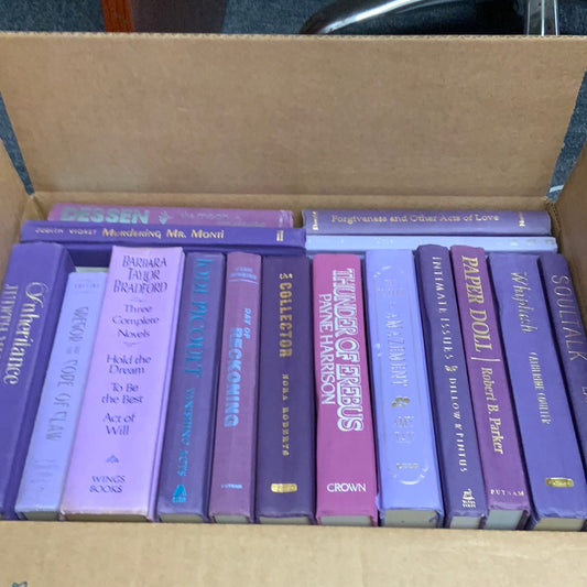 Shabby Modern Purple: 16 Books, 1.5 Feet- Books by Color