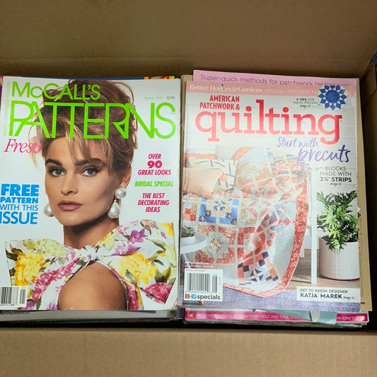 Magazines/Pattern Books: 60 count- Book Bundle by Theme