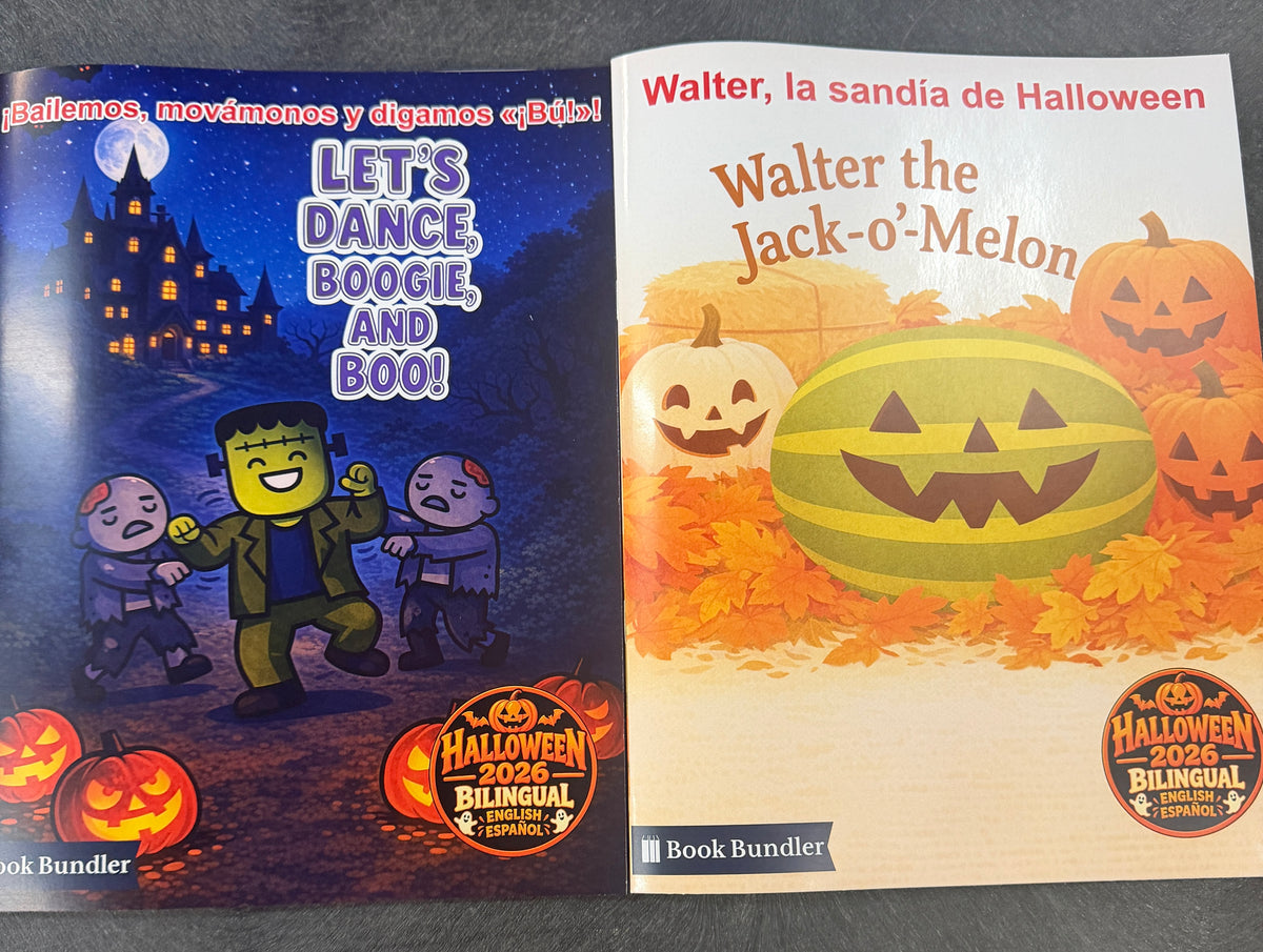 Bilingual Spanish English Halloween Kids Book Bundle 2026