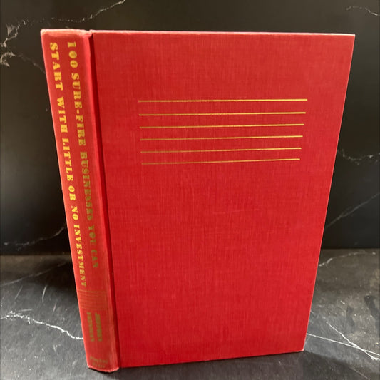 100 sure-fire businesses you can start with little or no investment book, by Jeffrey Feinman, 1976 Hardcover image 1