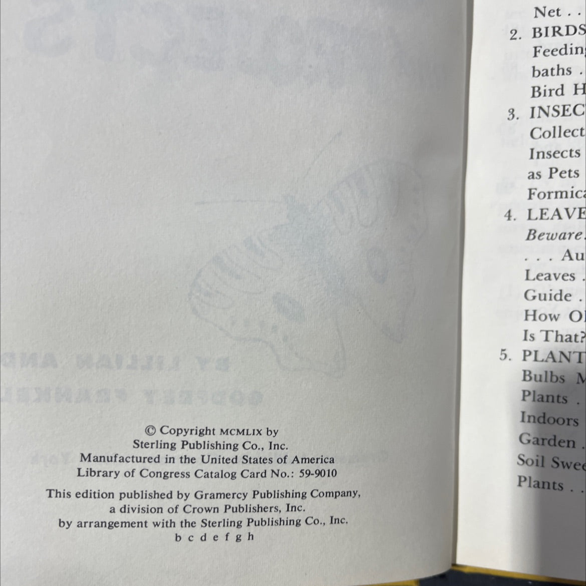 101 best nature games and projects book, by Lillian and Godfrey Frankel, 1959 Hardcover image 3