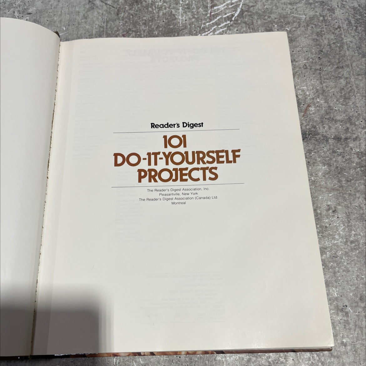 101 do-it-yourself projects book, by Reader's Digest Association, Inc., 1983 Hardcover image 2