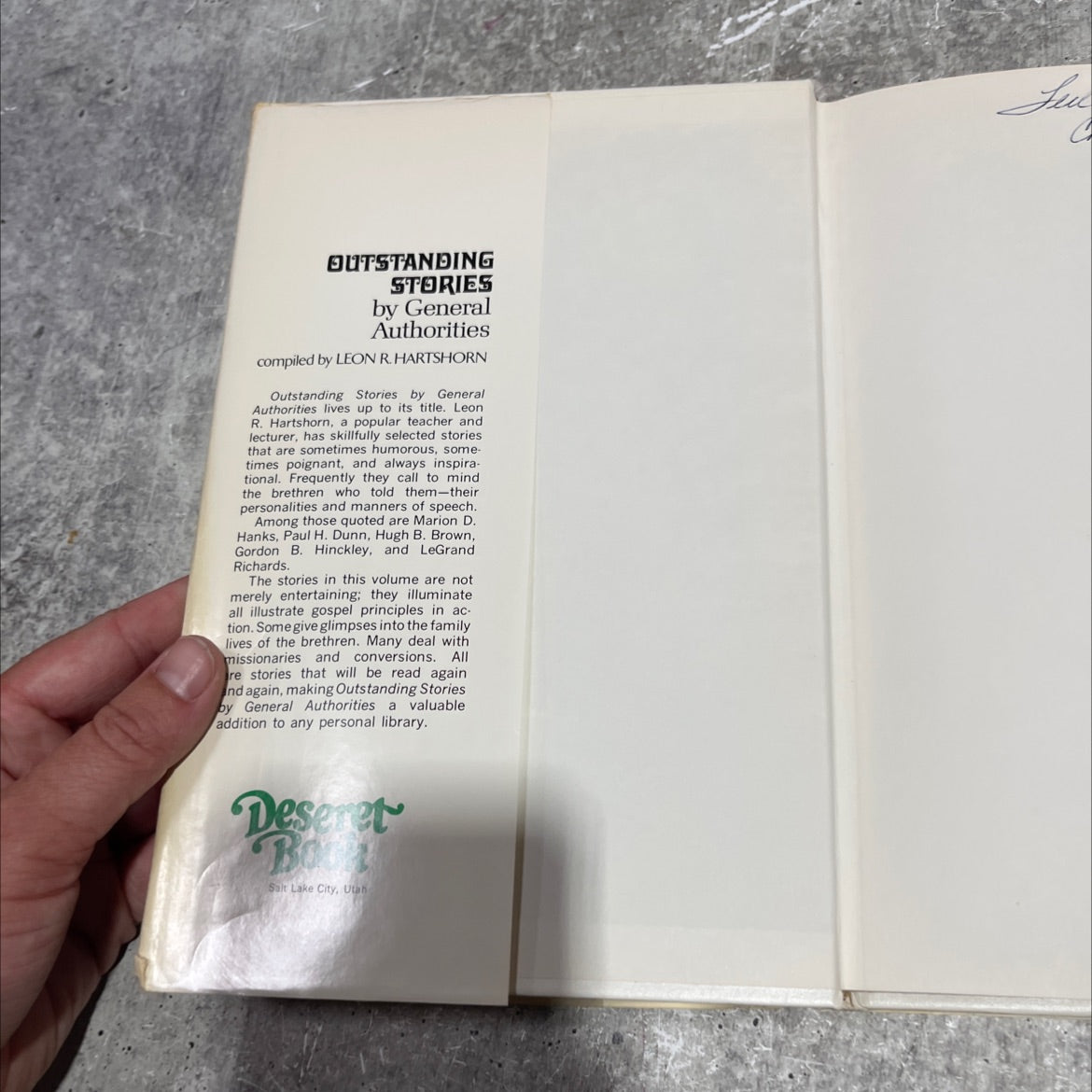 18 outstanding stories book, by Leon R. Hartshorn, 1978 Hardcover image 4