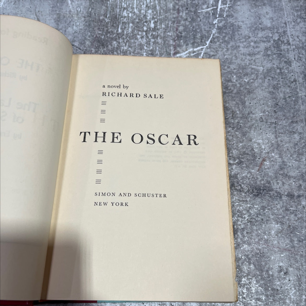 2 to a novel book, by Richard Sale, 1963 Hardcover image 2