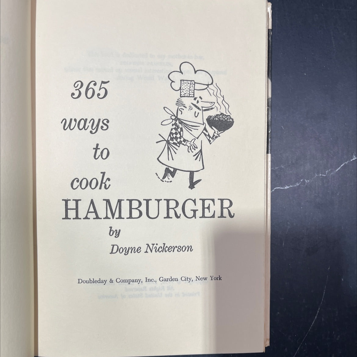 365 ways to cook hamburger book, by Doyne Nickerson, 1960 Hardcover image 2