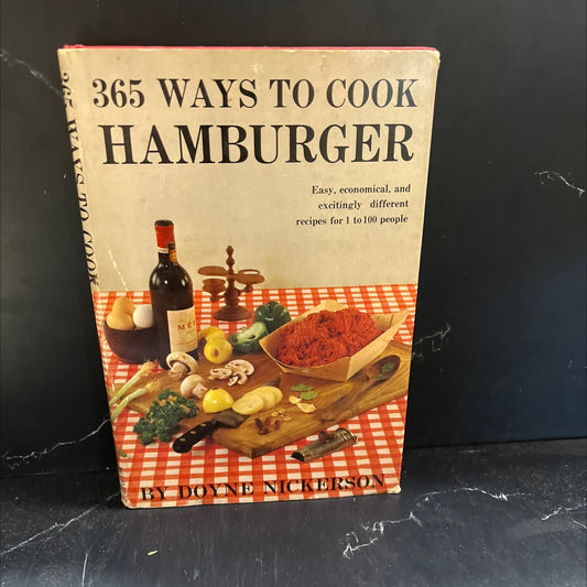 365 ways to cook hamburger book, by Doyne Nickerson, 1960 Hardcover image 1