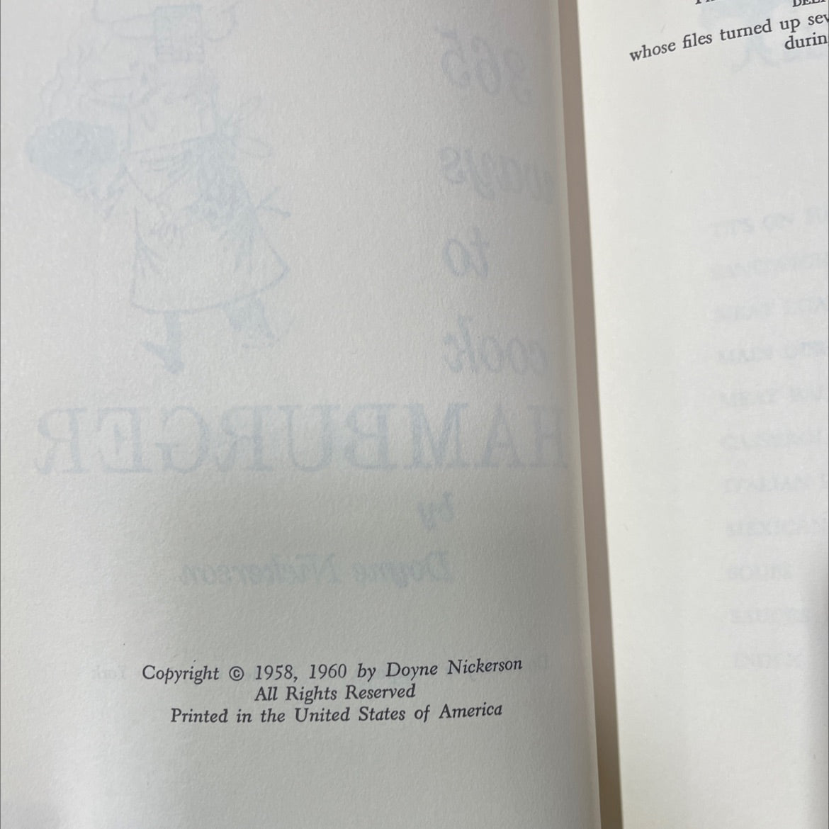 365 ways to cook hamburger book, by Doyne Nickerson, 2000 Hardcover image 3