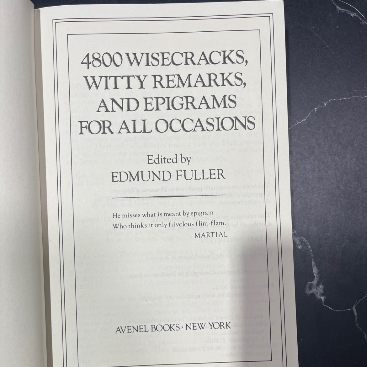 4800 wisecracks, witty remarks, and epigrams for all occasions book, by Edmund Fuller, 1980 Hardcover image 2