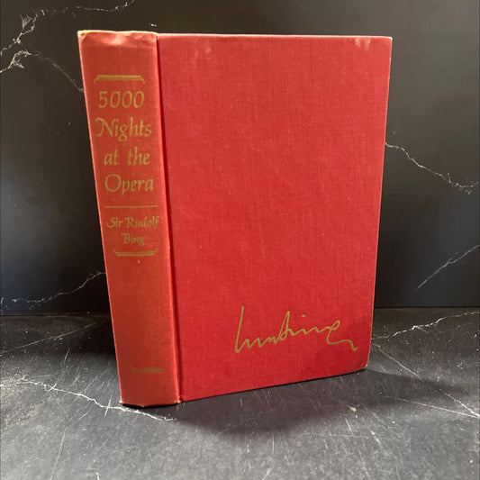 5000 nights at the opera book, by Sir Rudolf Bing, 1972 Hardcover image 1