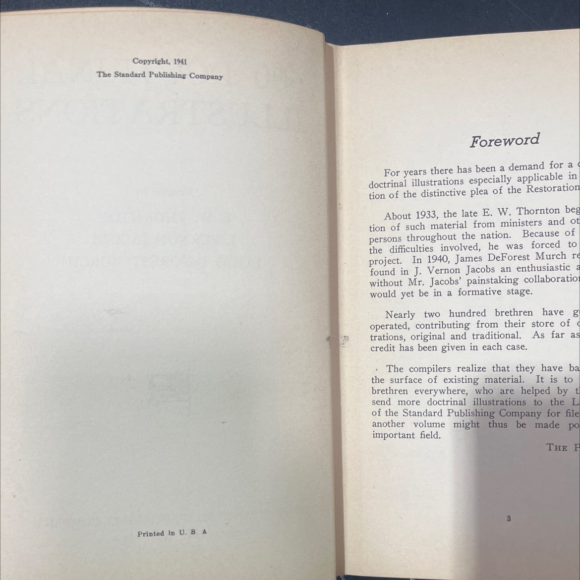 600 doctrinal illustrations book, by E. W. thornton, J. vernon jacobs, james deforest murch, 1941 Hardcover image 3