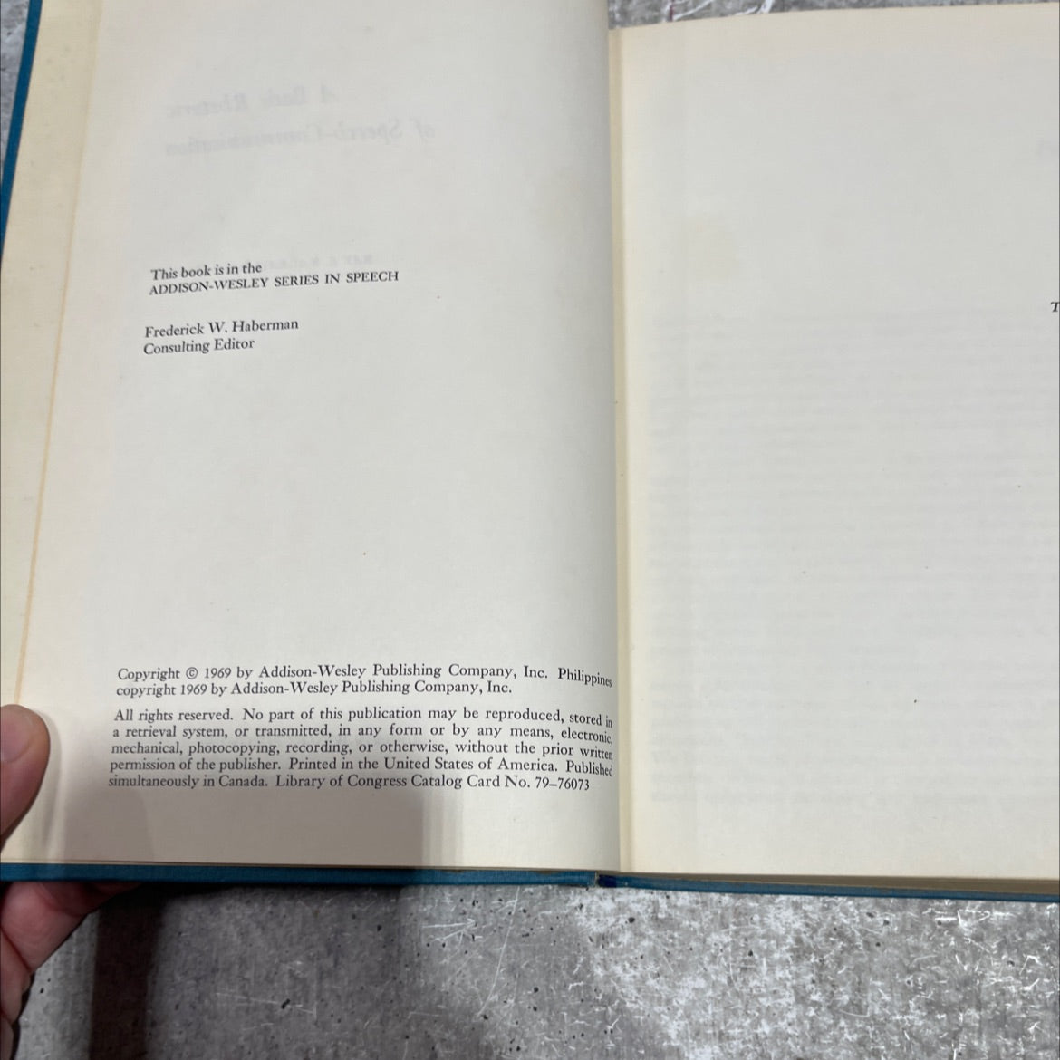 a basic rhetoric of speech-communication book, by ray e. nadeau, 1969 Hardcover image 3