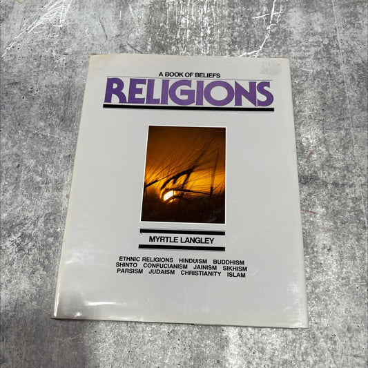 a book of beliefs religions book, by myrtle langley, 1981 Hardcover image 1