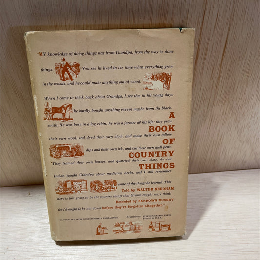 a book of country things told by walter needham book, by walter needham, 1965 Hardcover, Vintage image 1
