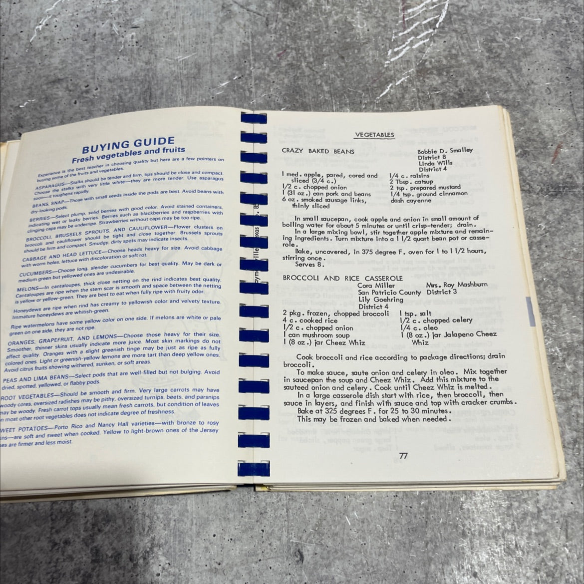 a book of favorite recipes compiled by club members of texas extension homemakers association book, by qburkett, 1982 image 3