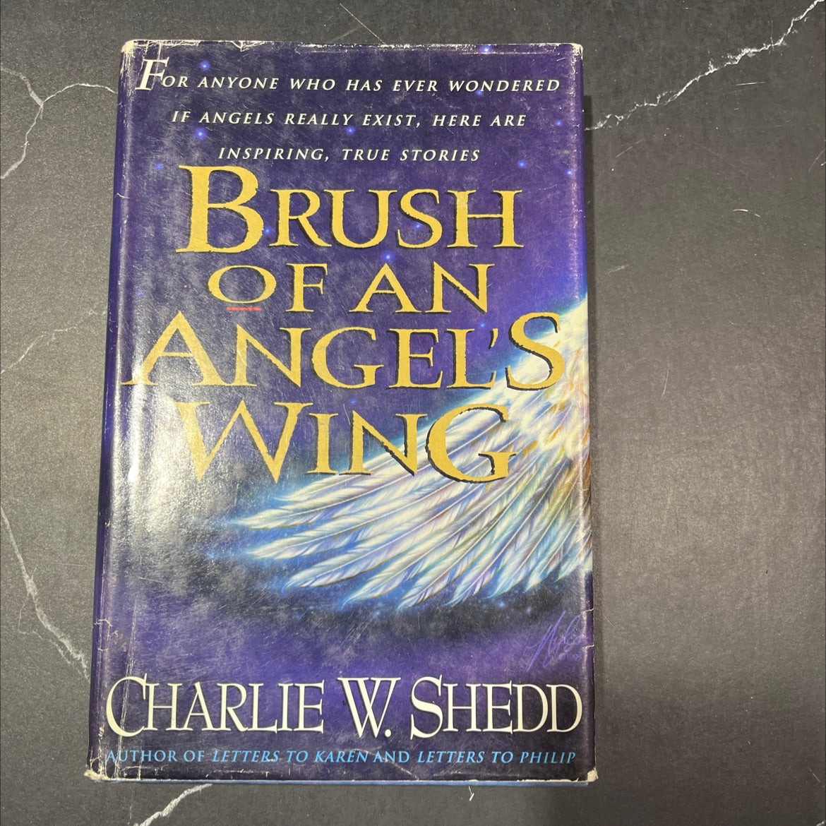 a brush of angel's wing book, by Charlie W. Shedd, 1994 Hardcover image 1