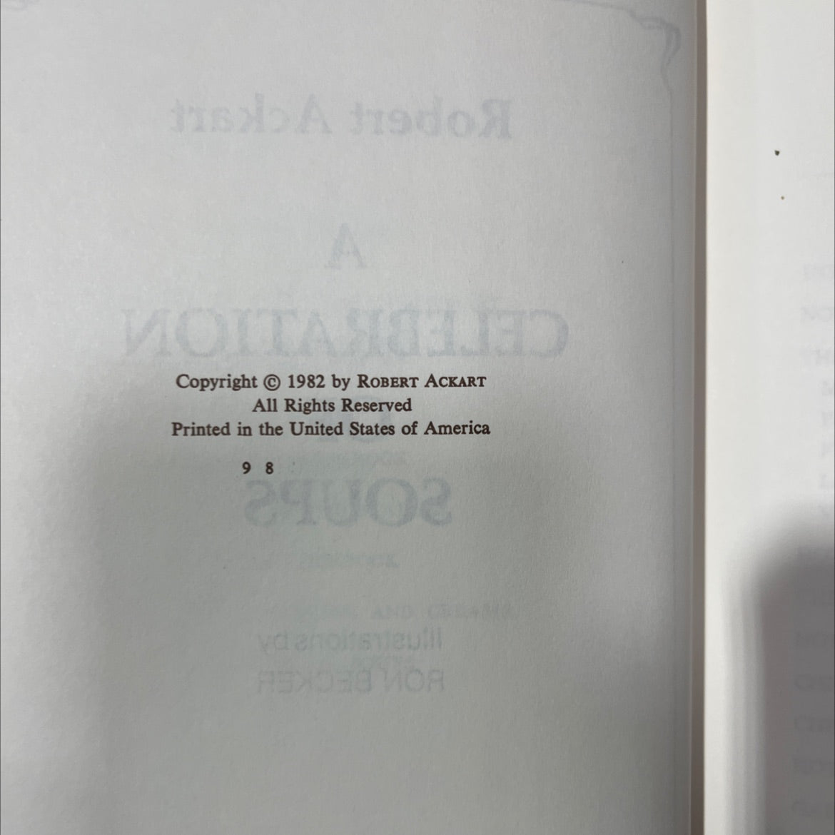 a celebration of soups book, by robert ackart, 1982 Hardcover image 3