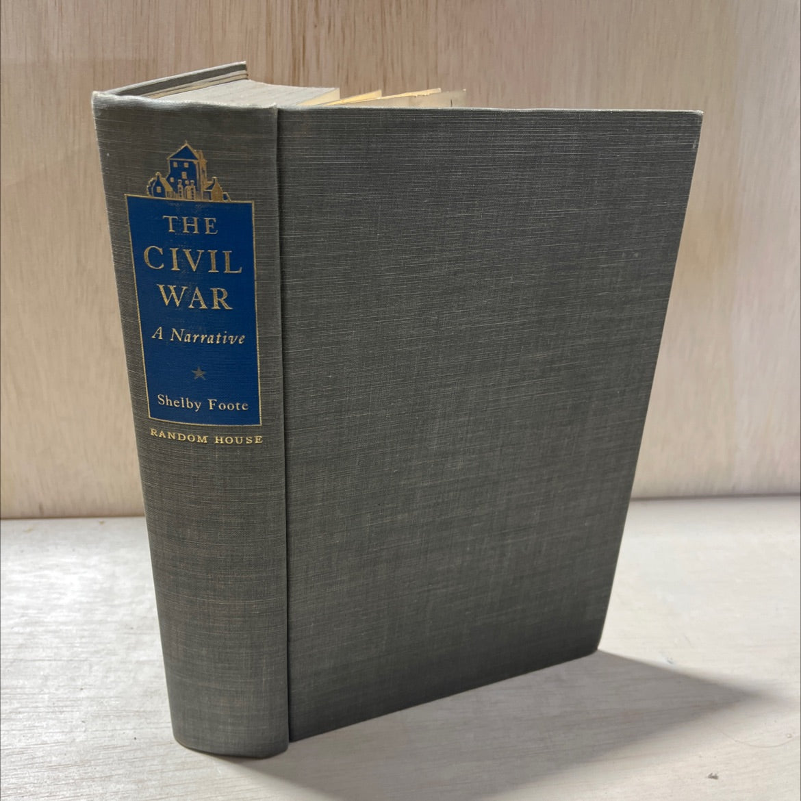 SIGNED a civil war a narrative fort sumter to perryville book, by shelby foote, 1958 Hardcover, First Edition, Rare, image 1