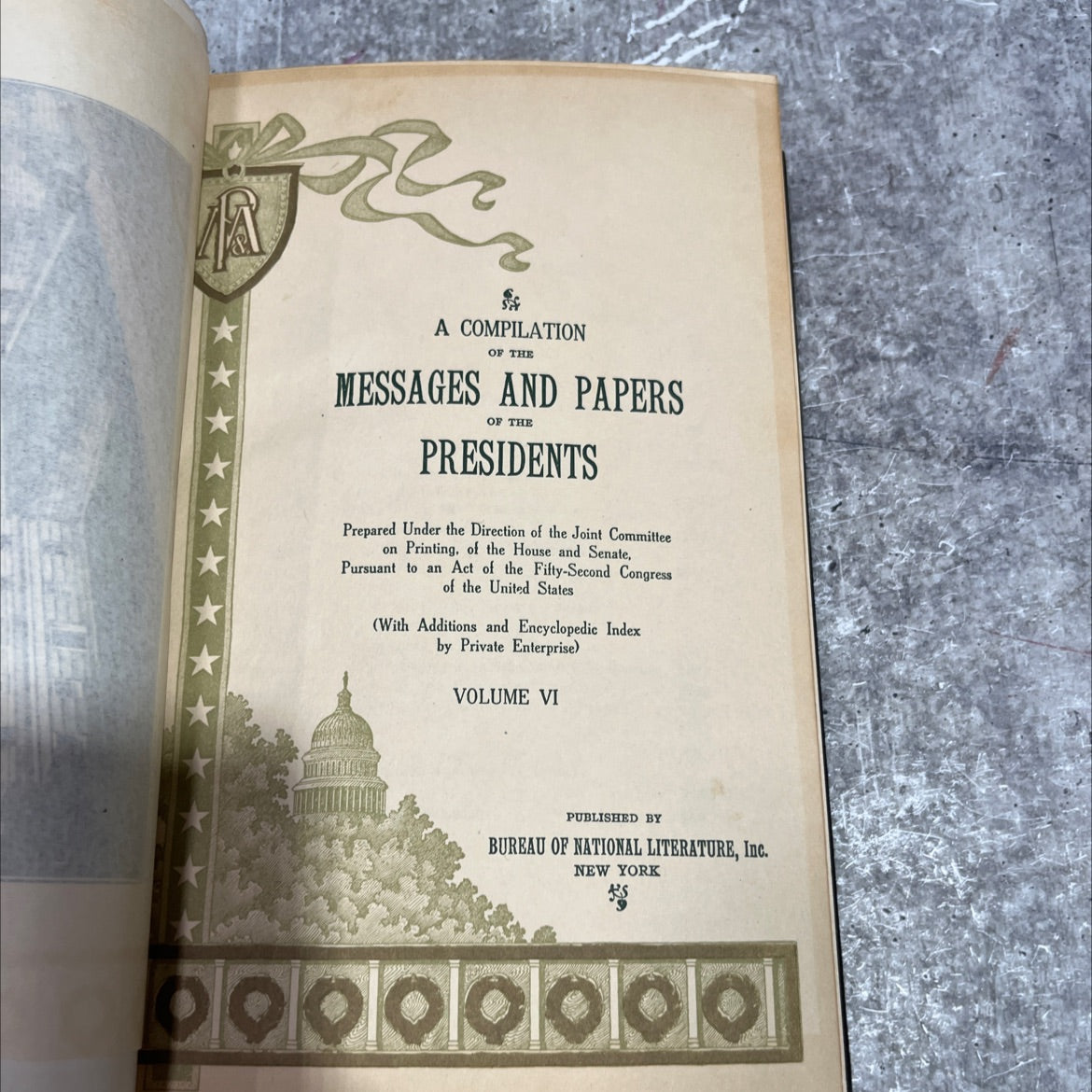 a compilation of the messages and papers of the presidents book, by james d. richardson, 1897 Hardcover image 2