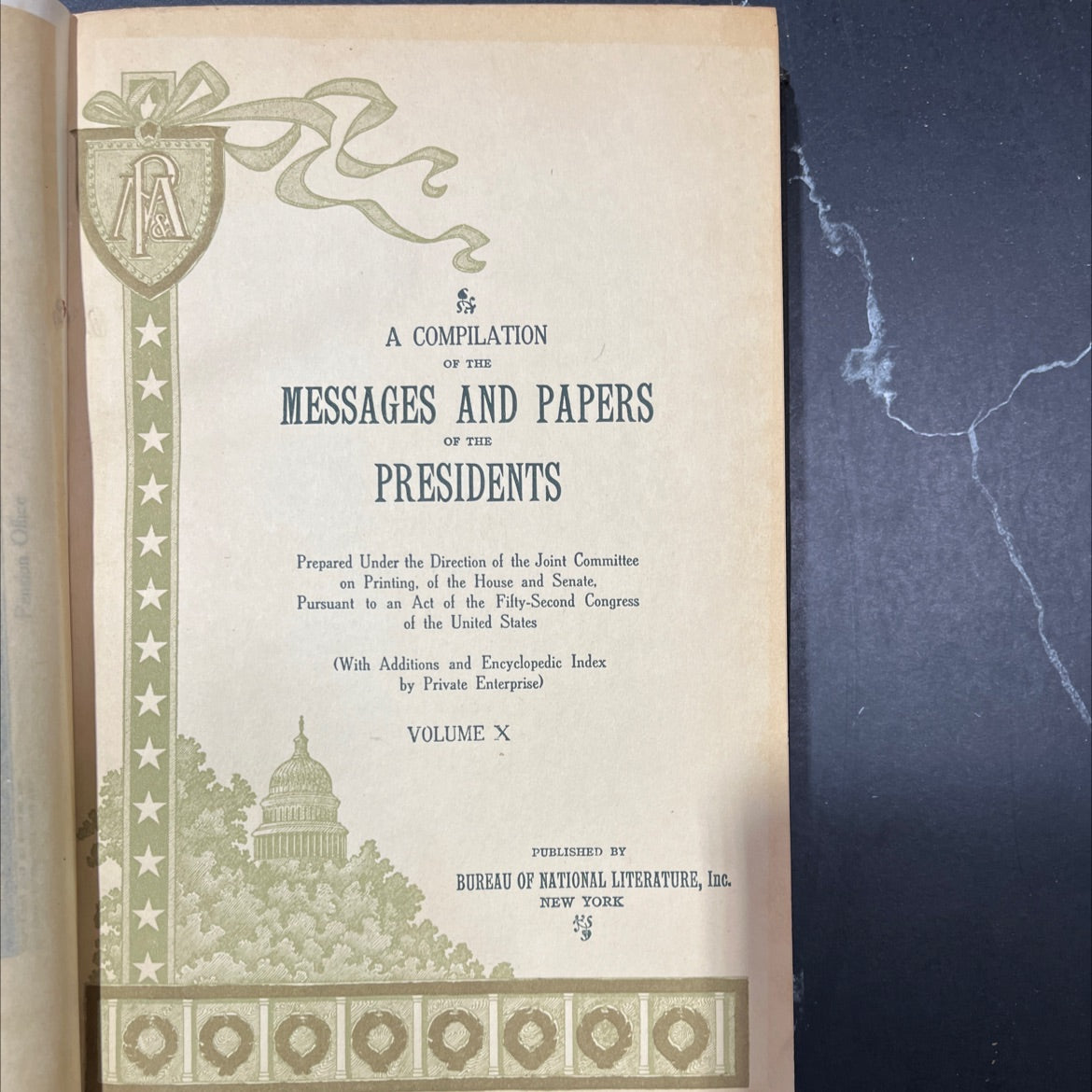 a compilation of the messages and papers of the presidents book, by james d. richardson, 1897 Hardcover image 2