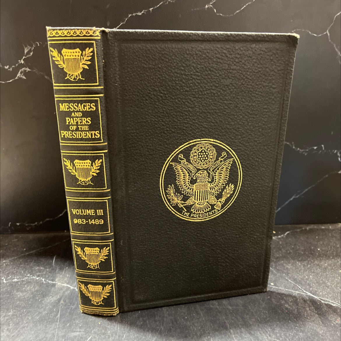 a compilation of the messages and papers of the presidents book, by james d. richardson, 1897 Leather image 1