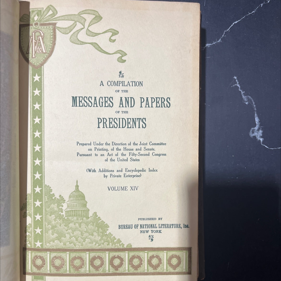 a compilation of the messages and papers of the presidents book, by unknown, 1970 Hardcover image 2