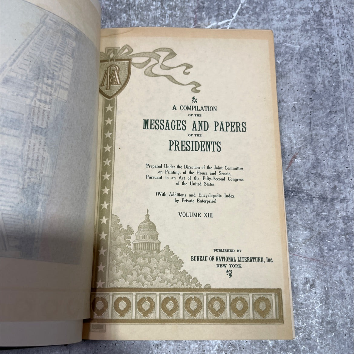 a compilation of the messages and papers of the presidents book, by unknown, 1970 Hardcover image 2