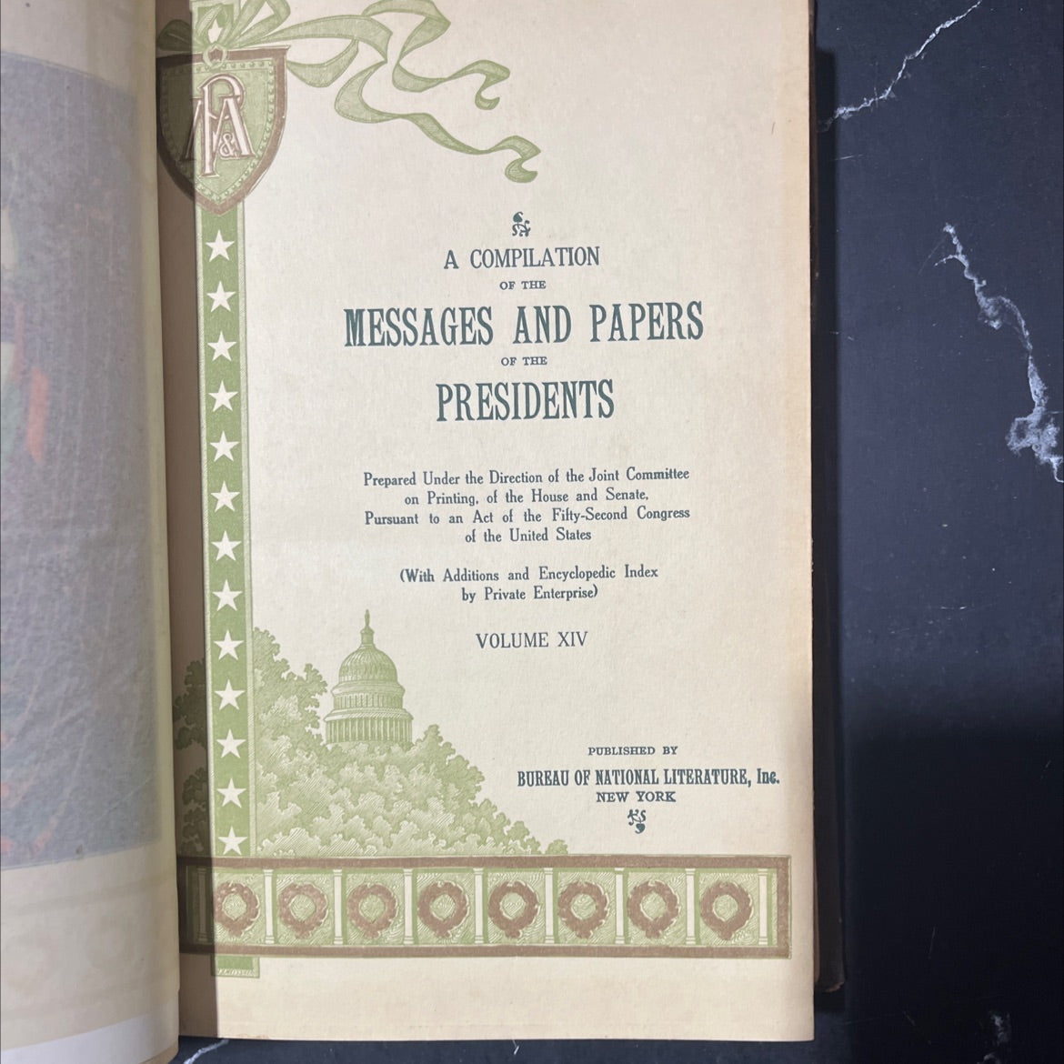 a compilation of the messages and papers of the presidents book, by unknown, 1970 Hardcover image 3