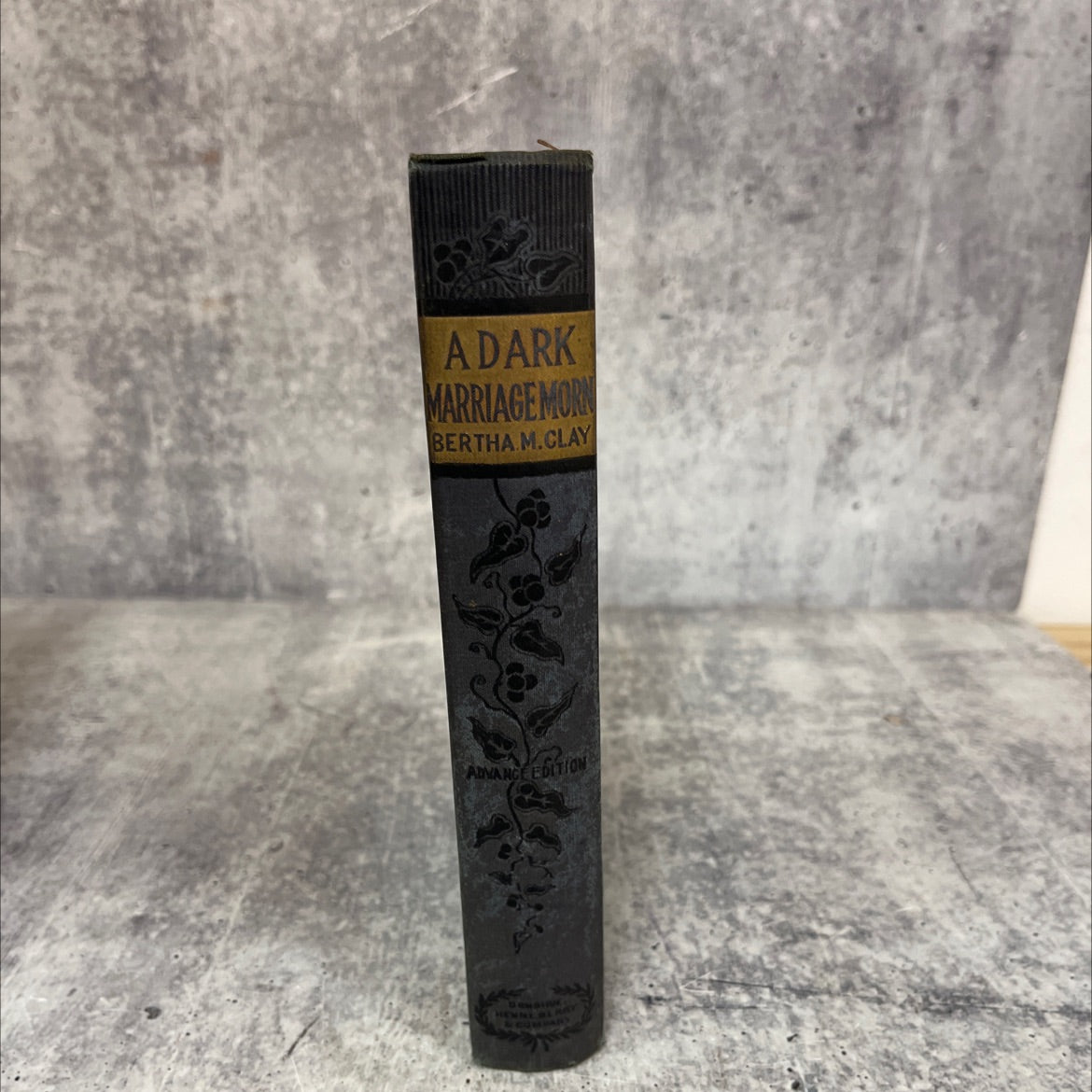 a dark marriage morn book, by bertha m. clay, unknown Hardcover image 1