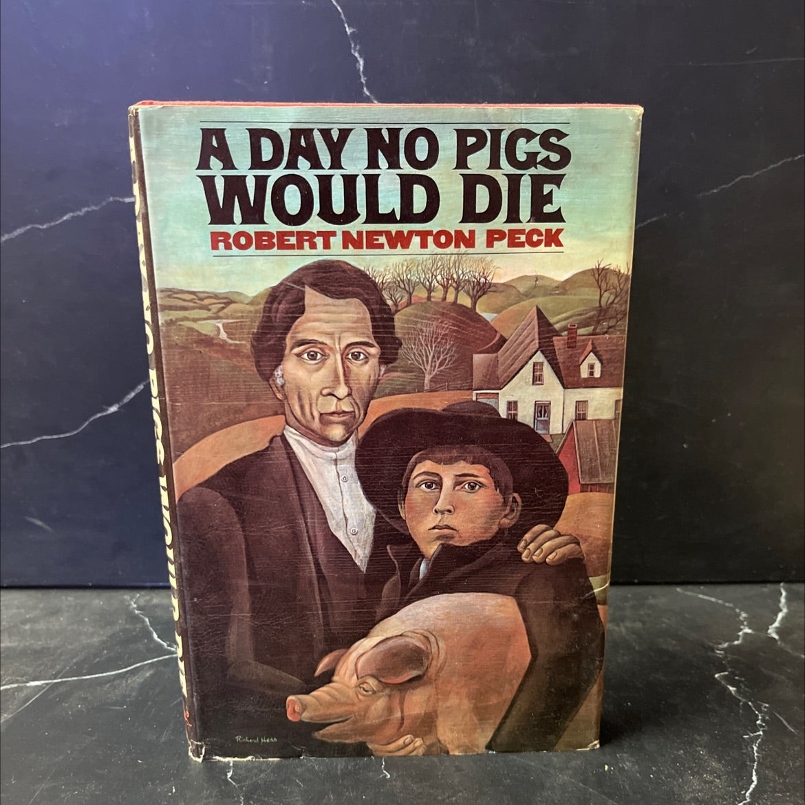 a day no pigs would die book, by Robert Newton Peck, 1973 Hardcover image 1