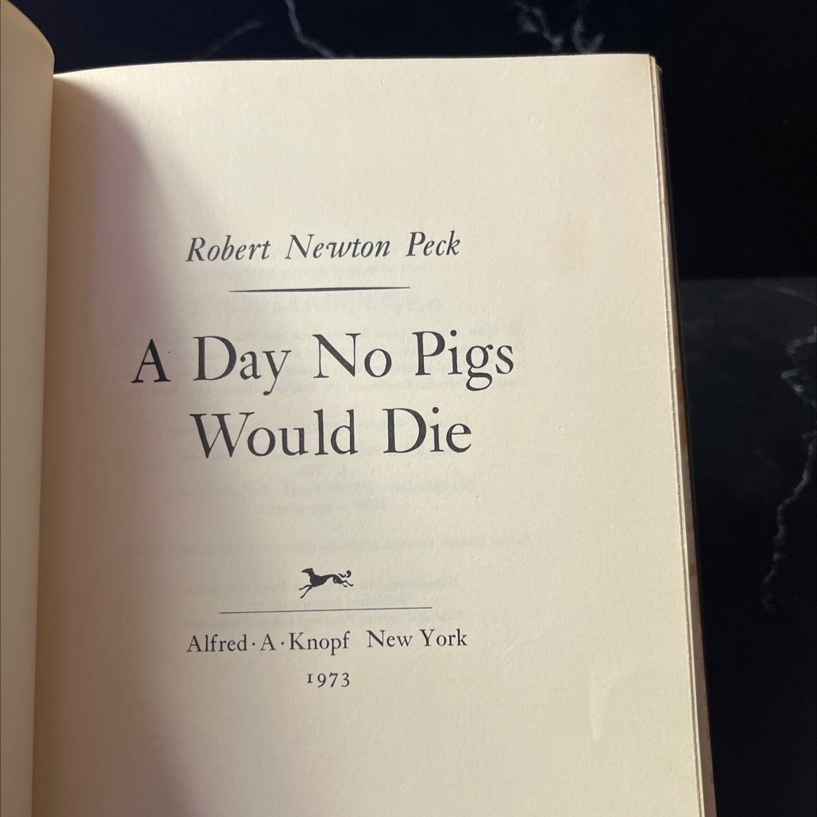 a day no pigs would die book, by Robert Newton Peck, 1973 Hardcover image 2